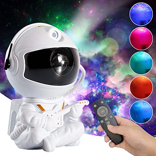 Sternenhimmel Projektor Astronaut, LED Nachtlicht Projektorlicht mit Fernbedienung, Galaxy Starry Projektoren, Astronauten Ornamente für Kinder Zimmer Gaming Auto Party Deko, Geburtstagsgeschenk von IGRARK