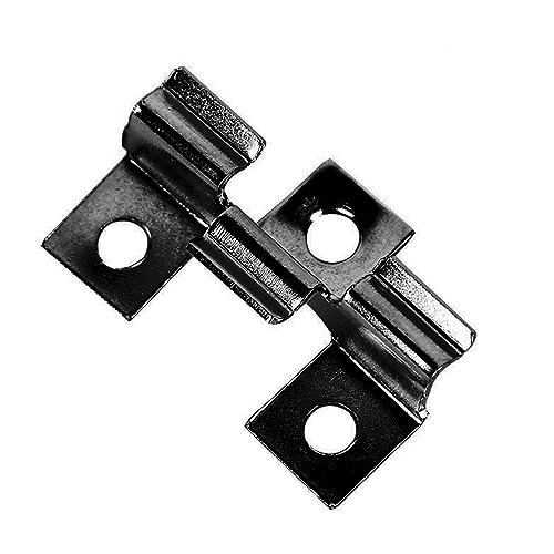 100pcs WPC Clips Edelstahl, Terrassenclips Schrauben Befestigungs Clips, Terrassenclips Clips Klammer WPC Clips - Klemmbereich 8/9/10 mm (6.5mm - Black) von IGTOPS