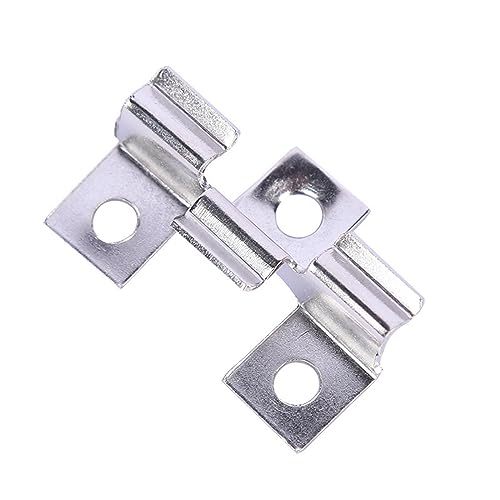 100pcs WPC Clips Edelstahl, Terrassenclips Schrauben Befestigungs Clips, Terrassenclips Clips Klammer WPC Clips - Klemmbereich 8/9/10 mm (6.5mm - Silver White) von IGTOPS