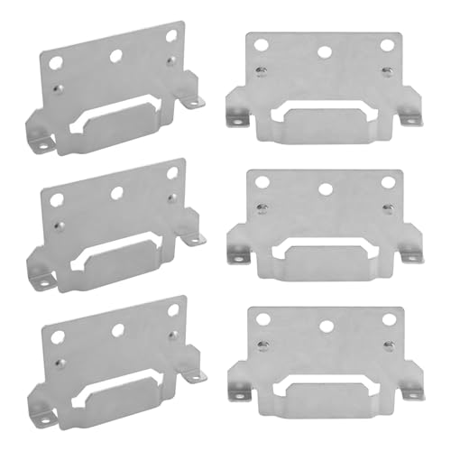 6 Stück Halterung Mittelbalken passend als Ersatzteil für IKEA 116791 SKORVA Montageplatte HEMNES BRIMNES MALM Bett Camper befestigen Bettbeschlag von IGTOPS