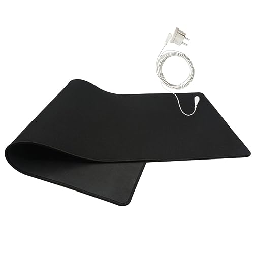 Erdungsmatte, 33 * 60cm Erdungsmatte Set mit EU Erdungskabel, Universal Erdungsmatte Antistatikmatte für unter dem Schreibtisch, Tisch, Sofa von IGTOPS