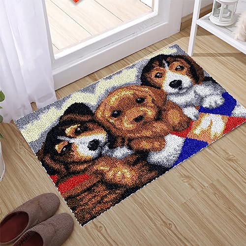 Große Knüpfteppich Knüpfhaken, 102X69CM Teppich Stickset Zum Selber Knüpfen Set für Kinder Erwachsene,Handarbeiten für Kreativ Häkel-Leinenmuster Baumwollteppich Küchenteppich Bodenteppichmatte Große Knüpfteppich Knüpfhaken, 102X69CM Teppich Stickset Zum Selber Knüpfen Set für Kinder Erwachsene,Handarbeiten für Kreativ Häkel-Leinenmuster Baumwollteppich Küchenteppich Bodenteppichmatte von IGTOPS