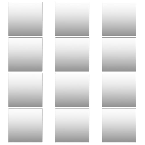 IGTOPS Klebespiegel Selbstklebend, Spiegel zum Aufkleben Kleben, Flexible Spiegelfolie Wandspiegel 0,2mm Dicke, Selbstklebende Spiegel für Badezimmer Wohnzimmer Schlafzimmer Schrank (12, 30 * 30cm) von IGTOPS
