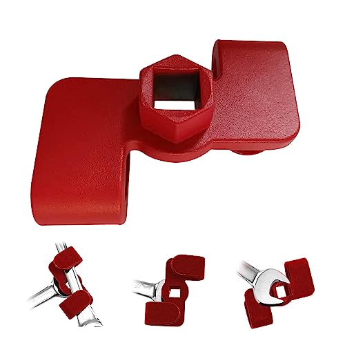 IGTOPS Maulschlüssel Verlängerung für Brechstangen mit 1/2" Antrieb/21 mm, Schraubenschlüssel Verlängerungsschlüssel für mehr Hebelwirkung (Red) von IGTOPS