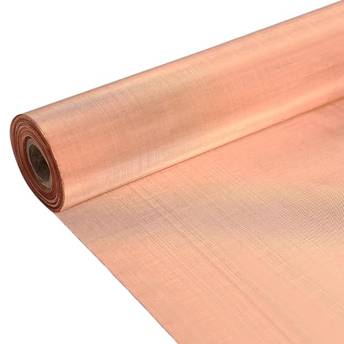 Kupferdrahtgeflecht Reines Kupfer Sieb Gewebtes Drahtgitter Messinggeflecht,für Dichte Filtergewebe,Klimaanlage,antistatischer Bauboden, 1x3m, 300 Mesh von IGTOPS