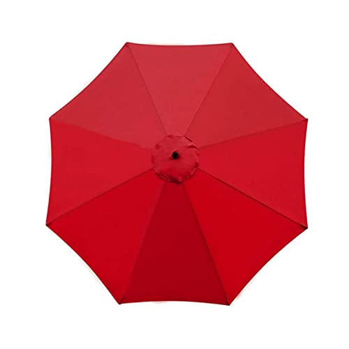 Sonnenschirm Ersatz 2.7m/3m,Sonnenschirm Stoffbezug 6 oder 8 Rippen,Baldachin Abdeckung Outdoor Markt Tisch Schirm Schirm Baldachin Regenschirm Ersatz Stoff,Strapazierfähiges Polyester UV-Schutz von IGTOPS