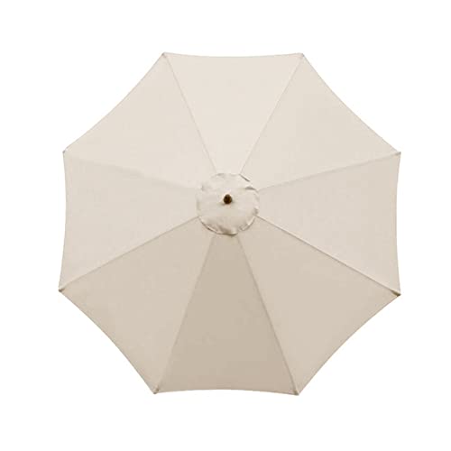 Sonnenschirm Ersatz 2.7m/3m,Sonnenschirm Stoffbezug 6 oder 8 Rippen,Baldachin Abdeckung Outdoor Markt Tisch Schirm Schirm Baldachin Regenschirm Ersatz Stoff,Strapazierfähiges Polyester UV-Schutz von IGTOPS