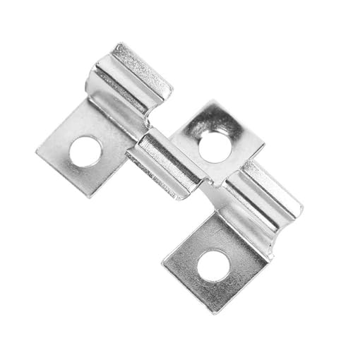 WPC Clip 100pcs Edelstahl Terrassenclips Schrauben Befestigungs Clips, Klemmbereich 4/5/6/7 mm (5mm - Silber) von IGTOPS