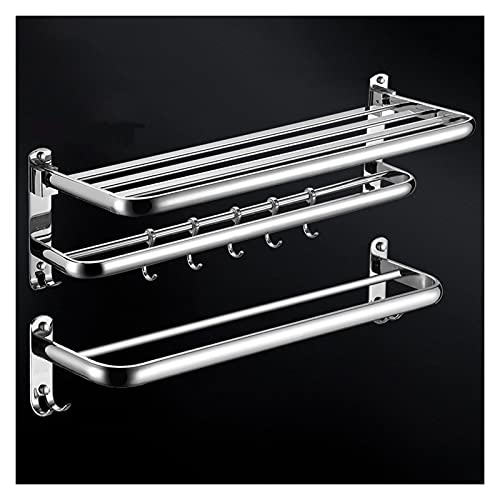IGZVMBO Regale Schweberegale Wandmontage 2er Set Wandregal mit Handtuchstange 61.0 cm 304 Edelstahl Regal IGZVMBO Regale Schweberegale Wandmontage 2er Set Wandregal mit Handtuchstange 61.0 cm 304 Edelstahl Regal von IGZVMBO