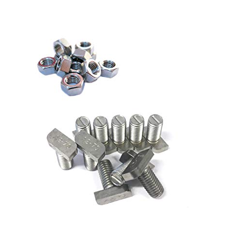 10x Hammerkopfschrauben + Muttern M8 M10 Edelstahl A2 Photovoltaik Typ 28/15 | M10 x 20 von IGcon