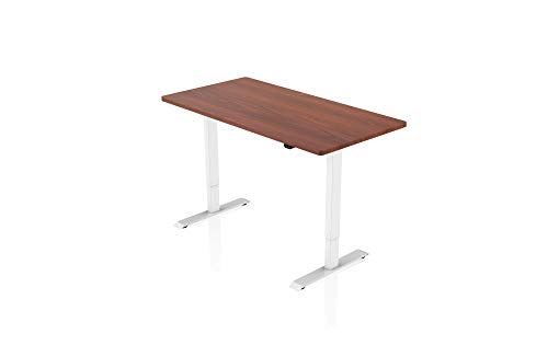 - AGIL - Elektrisch Höhenverstellbarer Schreibtisch - Weißes Gestell mit Einzelmotor & Walnuss Tischplatte - 140 x70 cm - stufenlos verstellbar - Ergonomischer Sitz-steh-Schreibtisch - AGIL - Elektrisch Höhenverstellbarer Schreibtisch - Weißes Gestell mit Einzelmotor & Walnuss Tischplatte - 140 x70 cm - stufenlos verstellbar - Ergonomischer Sitz-steh-Schreibtisch von IH Engineering BV