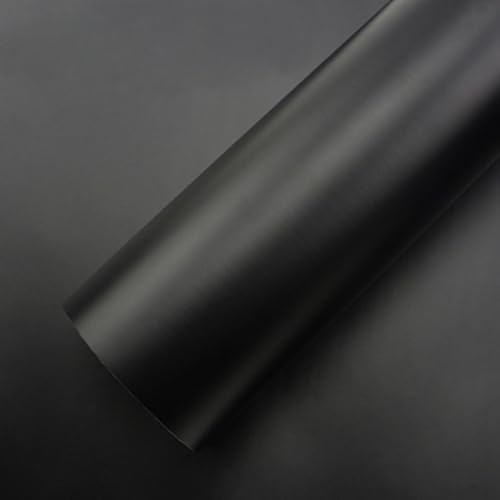 Inoverhome Möbel-Klebefolie Schwarz Glanz – 152 x 500 cm | Selbstklebende Möbelfolie, wasserfest & blasenfrei dank Luftkanäle | Mehrzweck Deko-Folie | Küchenfolie für Möbel & Küchenfronten von IH Engineering BV
