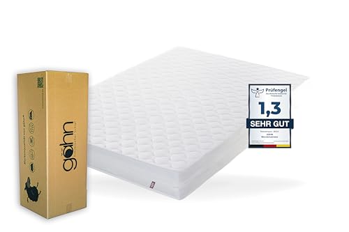 gähn® Matratze 140 x 200 cm – Wendematratze - Härtegrad H3 & H4 - 30 Nächte Probeschlafen - orthopädische Kaltschaummatratze mit 7-Zonen – mit zirkulierenden Eigenschaften für kühle Nächte von IH Engineering BV