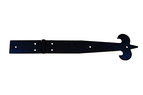2 Stücke 277x62 mm Scharniere Alt Schwarz Beschläge Vintage Asymmetrisch restaurierungsschop Möbelbänder Torbänder von IHC
