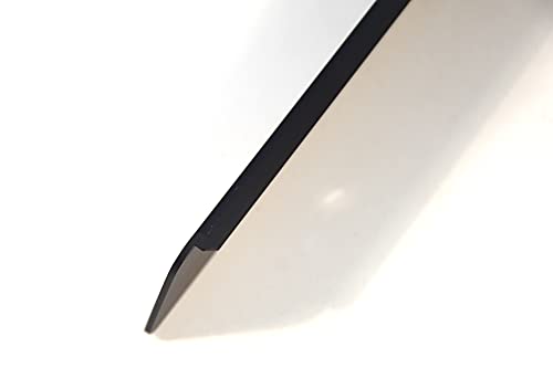 Endleiste Winkelleiste Arbeitsplatte Seiteleiste Schwarz mit Löcher 38mm Aluminium (Links) von IHC