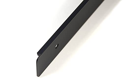 Endleiste Winkelleiste Arbeitsplatte Seiteleiste Schwarz mit Löcher 38mm Aluminium (Rechts) von IHC