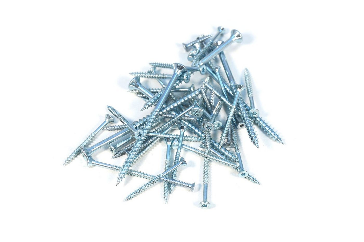 IHC Holzbauschraube Spanplattenschrauben Torx-Antrieb Flachsenkkopf Fräsrippen, (100 St) von IHC