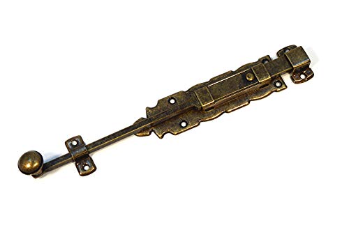Möbelriegel Türriegel Torriegel Schubriegel Torschieber Bolzenriegel Alt Gold 250mm von IHC