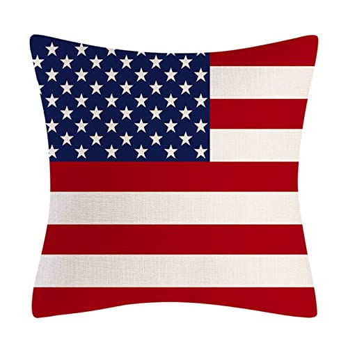 Dekorationen Bezüge 45 x 45 cm Gedenktag Dekor Amerika Flagge und Streifen patriotische Überwurfbezüge Zwerge Kissen Indepe stumpfe Kissen von IHEHUA