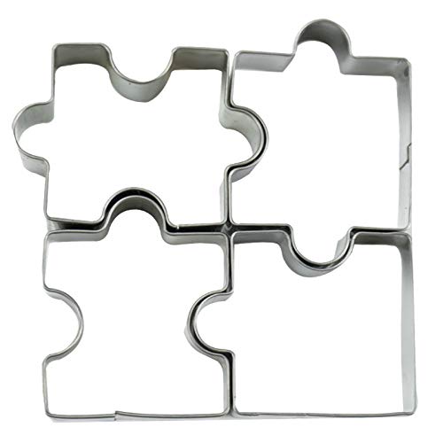 IHEHUA Home Mold Gemüse Stanzform DIY Backen Kekse Form Plätzchen Ausstecher Puzzle Koch Ausschnitt Kekse Weihnachten (Silber, Einheitsgröße) von IHEHUA