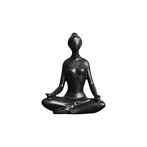 IHEHUA Yoga-Pose-Statue, Yoga-Pose, Figuren, Yoga-Skulptur für Regal, Wohnzimmer, Desktop-Dekoration, Delfin-Statue, für den Außenbereich (E, Einheitsgröße) von IHEHUA