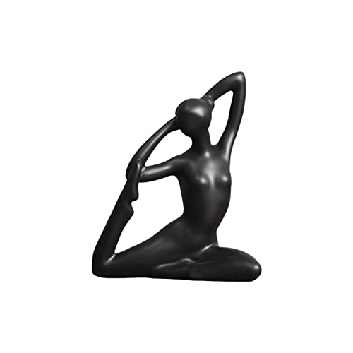 IHEHUA Yoga-Pose-Statue, Yoga-Pose, Figuren, Yoga-Skulptur für Regal, Wohnzimmer, Desktop-Dekoration, Delfin-Statue, für den Außenbereich (F, Einheitsgröße) von IHEHUA