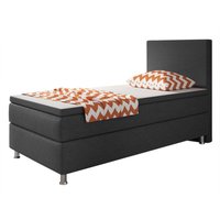 Boxspringbett Berlin 90x200 cm Webstoff Antrazit von IHG