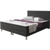 Boxspringbett Esra 140x200 Webstoff Anthrazit von IHG