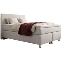 Boxspringbett Gent 140x200 cm Webstoff Silbergrau von IHG