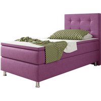 Boxspringbett Köln 90x200 Webstoff Rosa / Pink von IHG