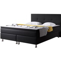 Boxspringbett Dallas 180x200 Webstoff Schwarz von IHG