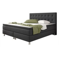 Boxspringbett Köln 180x200 Webstoff Anthrazit von IHG