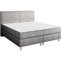 Boxspringbett New York 180x200 cm Webstoff Grau-Anthrazit von IHG