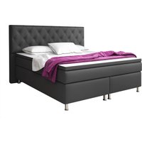 IHG Boxspringbett Turin 180x200 cm Kunstleder Anthrazit von IHG