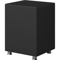 IHG Nachttisch Hocker Kara Kunstleder schwarz von IHG