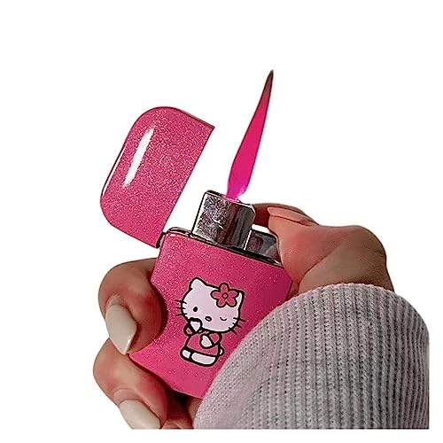 2024 Jet Butan Niedliches rosa aufblasbares Feuerzeug, Butan-Taschenlampenfeuerzeug, winddichtes Feuerzeug, Geschenk for Männer von IHGVVING