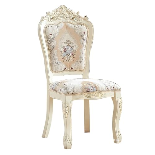 Europäischer Esszimmerstuhl, bequemer Rückenlehnenhocker for das Esszimmer zu Hause, Massivholz geschnitzter Stuhl zu Hause, Ankleidehocker Stuhl geeignet for Küche Schlafzimmer moderner Hocker (zweit Europäischer Esszimmerstuhl, bequemer Rückenlehnenhocker for das Esszimmer zu Hause, Massivholz geschnitzter Stuhl zu Hause, Ankleidehocker Stuhl geeignet for Küche Schlafzimmer moderner Hocker (zweit von IHGVVING