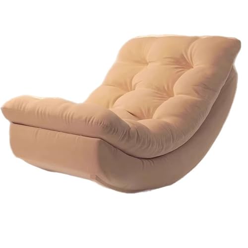 Moon Rocking Single Lounger, ein Schaukelstuhl for ein Nickerchen im Wohnzimmer, mit sanftem Halbmondbogen, der ergonomisch passt, und einem Rundum-Design, das Kopf, Nacken, Taille und Hüfte stützt, s von IHGVVING