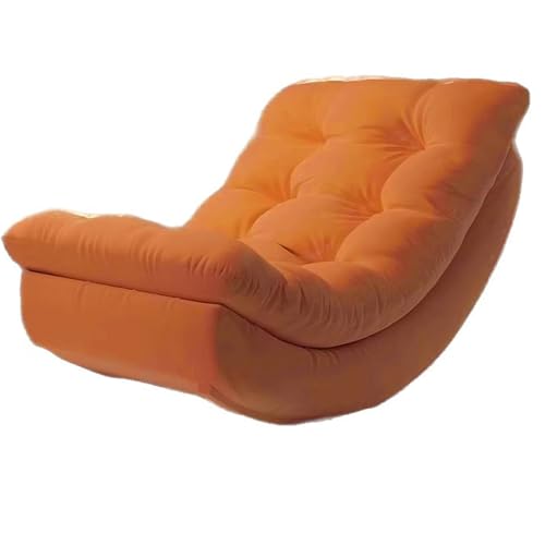 Moon Rocking Single Lounger, ein Schaukelstuhl for ein Nickerchen im Wohnzimmer, mit sanftem Halbmondbogen, der ergonomisch passt, und einem Rundum-Design, das Kopf, Nacken, Taille und Hüfte stützt, s von IHGVVING