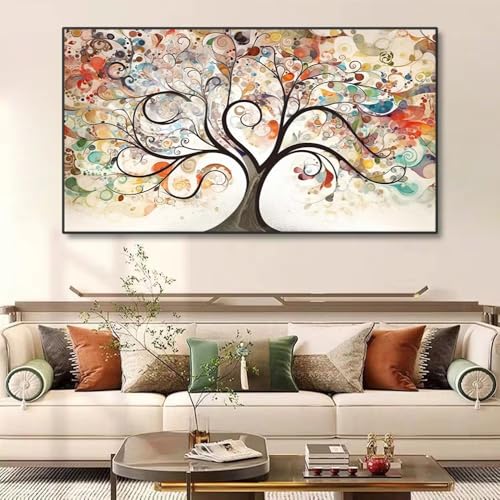 IHHGNB The Fantasy Love Tree Wandkunst Leinwandmalerei Poster und Drucke Bilder Kunstwerk für Wohnzimmer Schlafzimmer Dekoration (70x90cm (26x35in) / Kein Rahmen) von IHHGNB