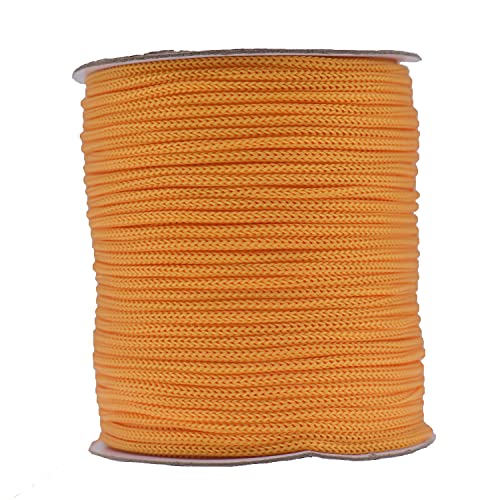 IHKFILAN Polypropylen Utility Rope Kordelzug Hohl geflochtenes, PP-Seil Barrier Rope Polypro Rope, Flechtleine Tauwerk,Outdoor Seil Knotenfest (Orange, 5MM) von IHKFILAN