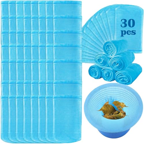 30 Stück Skimmer Socken Pool Skimmersocke Netz für Körbe Skimmers Swimming Pool Skimmer Socken für Filter Skimmer Vorfilter Universal Nylon Skimmer für den Korb Skimmer gegen Verunreinigungen (Blau) von IHLOOTD