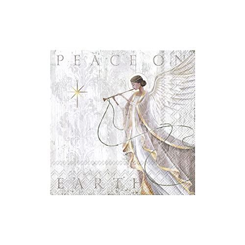 IHR Ideal Home Range - Papierservietten ANGEL'S GRACE grey 20 St. Lunch-Servietten 33 cm x 33 cm von IHR Ideal Home Range