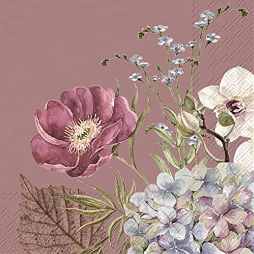 IHR Ideal Home Range - Papierservietten BELLES FLEURS old rose 20 St. Cocktail-Servietten 25 cm x 25 cm IHR Ideal Home Range - Papierservietten BELLES FLEURS old rose 20 St. Cocktail-Servietten 25 cm x 25 cm von IHR Ideal Home Range