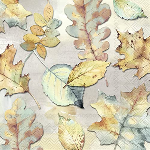 IHR Ideal Home Range - Papierservietten FAVORITE LEAVES 20 St. Cocktail-Servietten 25 cm x 25 cm von IHR Ideal Home Range