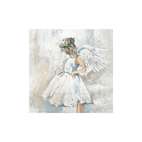 IHR Ideal Home Range - Papierservietten MY ANGEL 20 St. Lunch-Servietten 33 cm x 33 cm von IHR Ideal Home Range