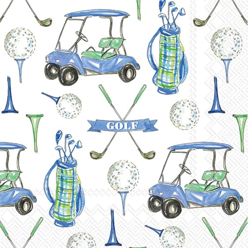 IHR Ideal Home Range Rosanne Beck Cocktail-Servietten, Einweg-Servietten, 3-lagig, 12,7 x 12,7 cm, Guy Golf, 20 Stück IHR Ideal Home Range Rosanne Beck Cocktail-Servietten, Einweg-Servietten, 3-lagig, 12,7 x 12,7 cm, Guy Golf, 20 Stück von IHR Ideal Home Range