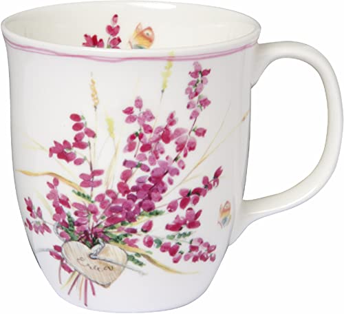 IHR - BOC 769000 - Becher, Erica, Porzellan, Bone China, 10cm x 9cm, spülmaschinen- und mikrowellengeeignet, 375ml von IHR