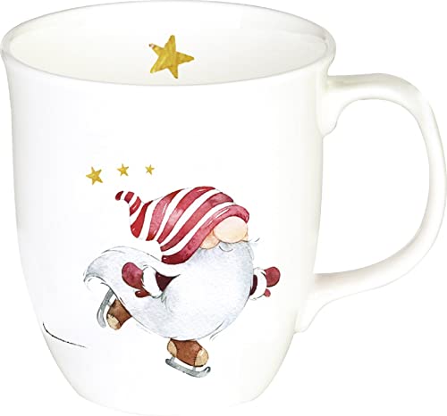 IHR - BOC 970010 - Becher, Niels, Weihnachten, Porzellan, Bone China, 10cm x 9cm, spülmaschinen- und mikrowellengeeignet, 375ml von ihr