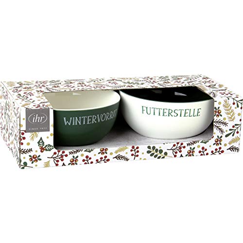 IHR Natural Winter Porzellanschale 2er Set weiß von IHR